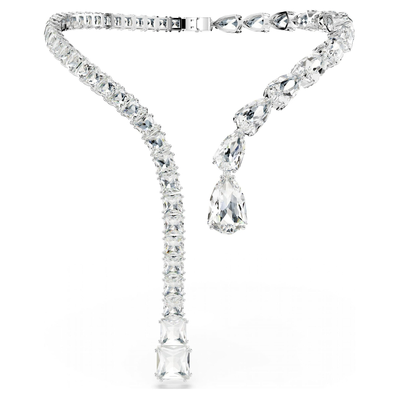 Luxury white shine austria crystal drop designer tassel necklace earrings stud bracelet for women top grade charm shining cz zircon earring ear rings jewelry