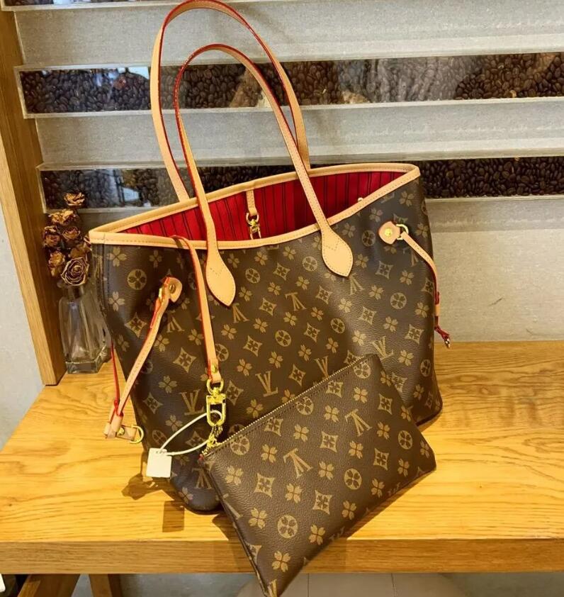 Designer Bag 2pcs Set Embossed Flower Women Crossbody Handbag Shoulder Bags Fashion Composite Ladys Clutch Tote Bag louisvuinton shopping Female Coin Purse wallet