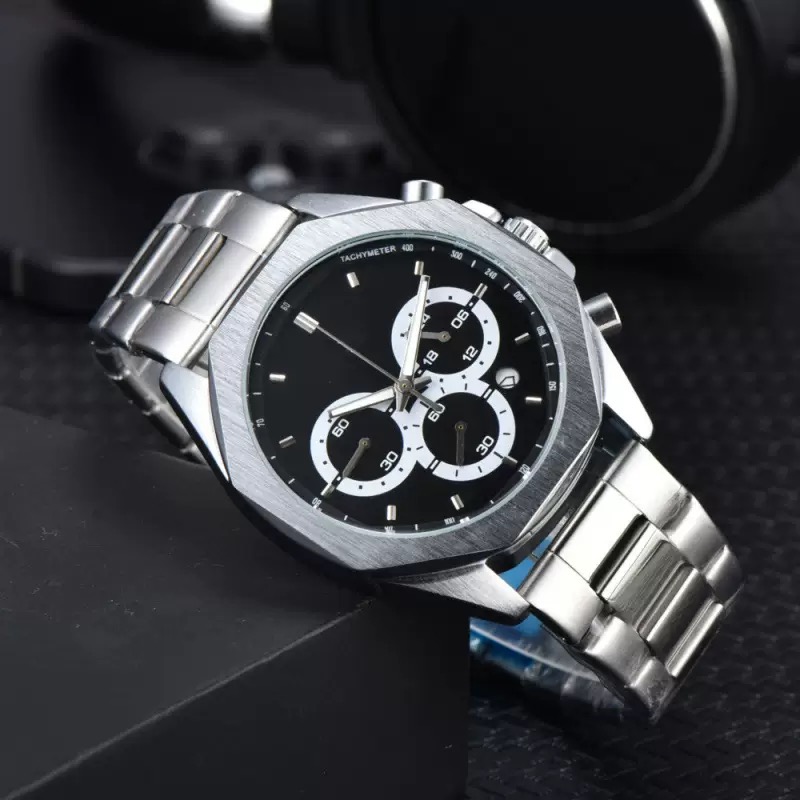Hot-selling Bojia full-function chronograph Shi Ying steel belt watch