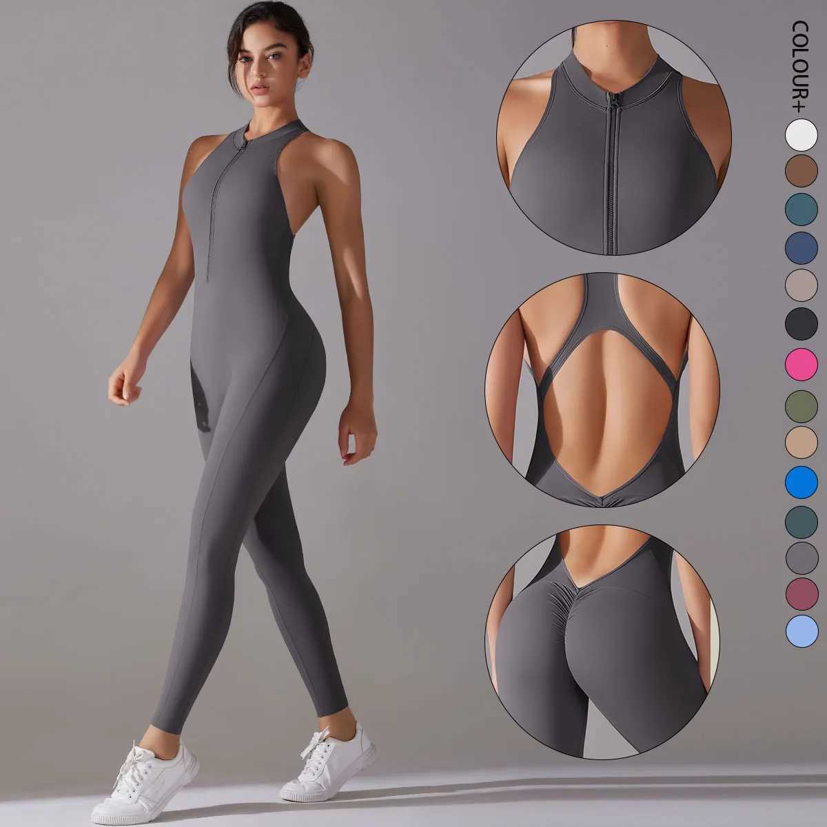 Women Bodysuits Tummy Control Butt Lifting Sports Shapewea Fitness Sports Bodysuit Yoga Suit Womens Gym PushUp Workout Clothest251219