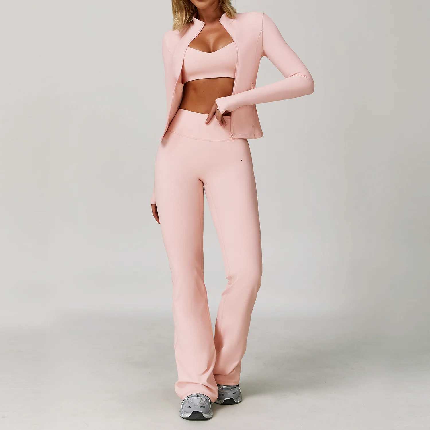 2/3PCS Yoga Suit Sports Set Gym Set Women Tracksuit Running Workout Clothes Long Sleeve Sports Bra Athletic Wear Yoga Clothingt251219