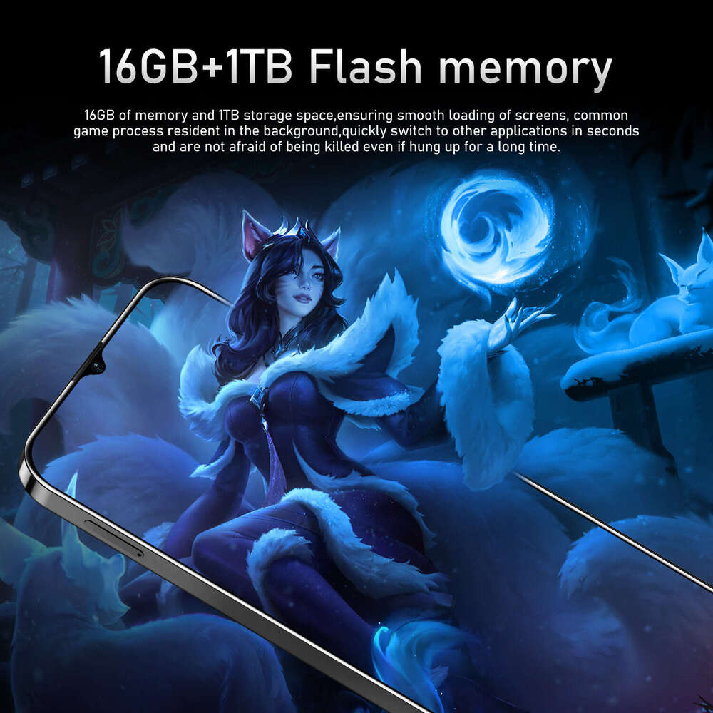 Mobile Phone M6 Pro Large Screen 16+1T Android Foreign Trade Hot-Selling New Smartphone Source Hot Model