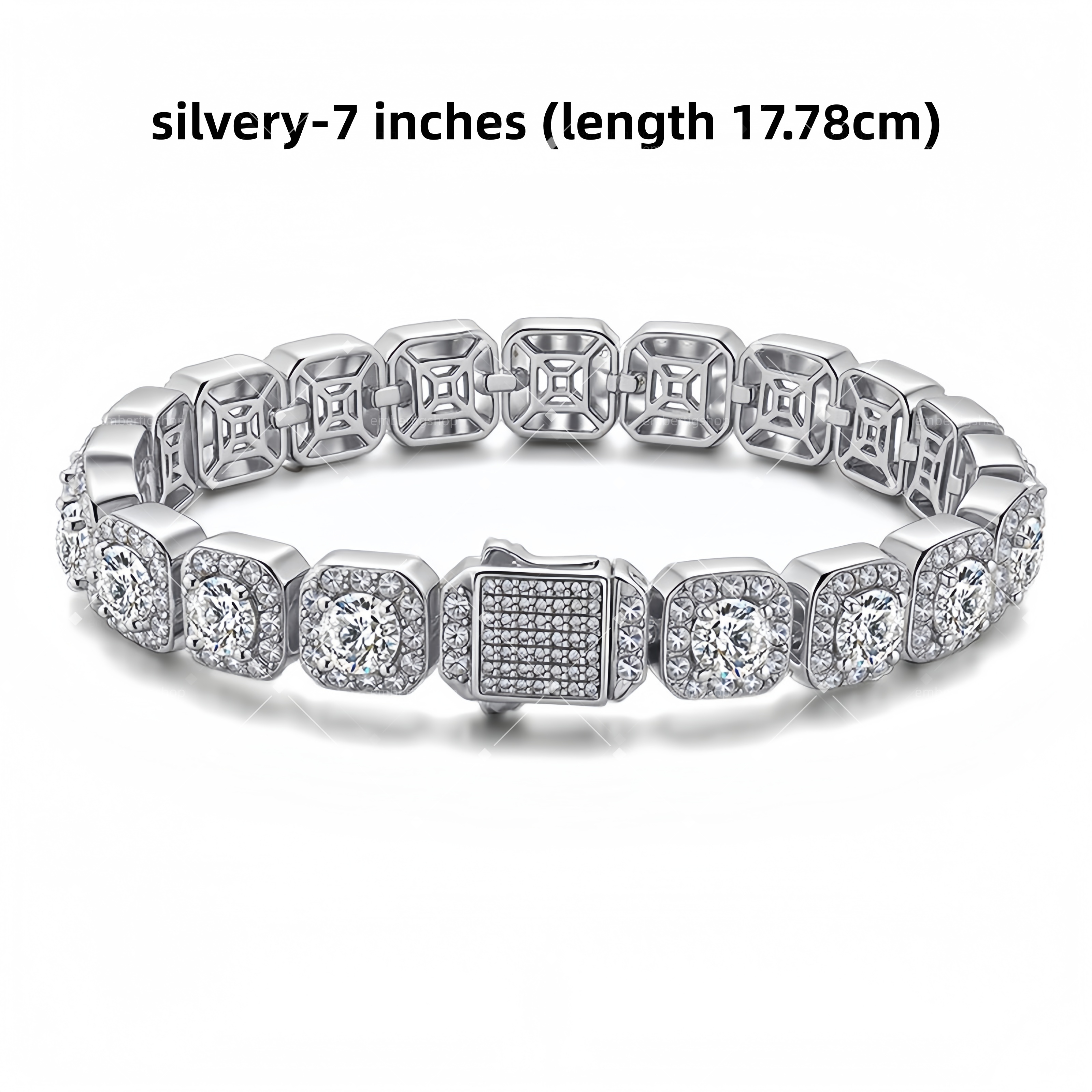 Y2K 10mm wide moissanite bracelet designer mens bracelet jewelry designer bracelet women Rock Candy Chain with Full designer braclet bangle luxury men