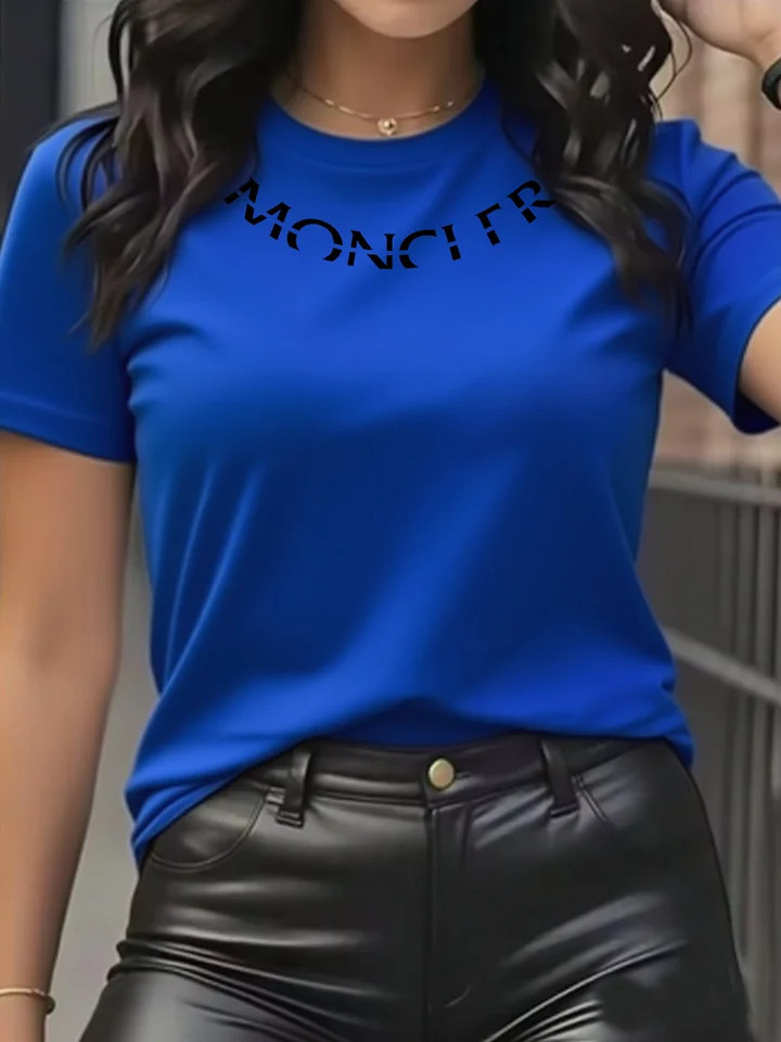 Machine Washable Womens Casual Elegant Fashion Graphic T-shirt O-Neck Short Sleeve Top Womens Clothing 251219