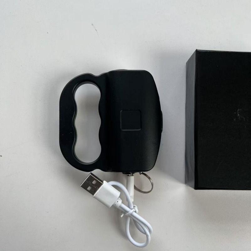 Flashlights Torches Three-finger Fist Buckle Strong Light LED Lighting USB Charging with Keychain Self-defense Lighting