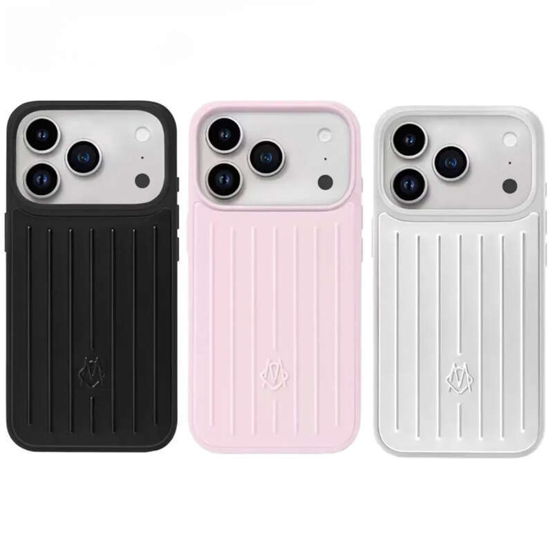 RIM Phone Case Suitcase Designer Iphone Airpodspros Max Case Iphone 17 Pro Max Polycarbonate Aluminum Alloy Magsafe Weave Back Cover Coque Funda