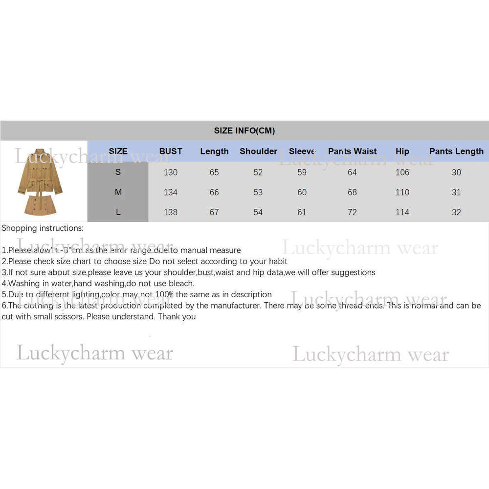 Hipseam Mid Waist Pants Set Women Casual Autumn High Collar Short Trench Coat Shorts Button Skort Female Outfit