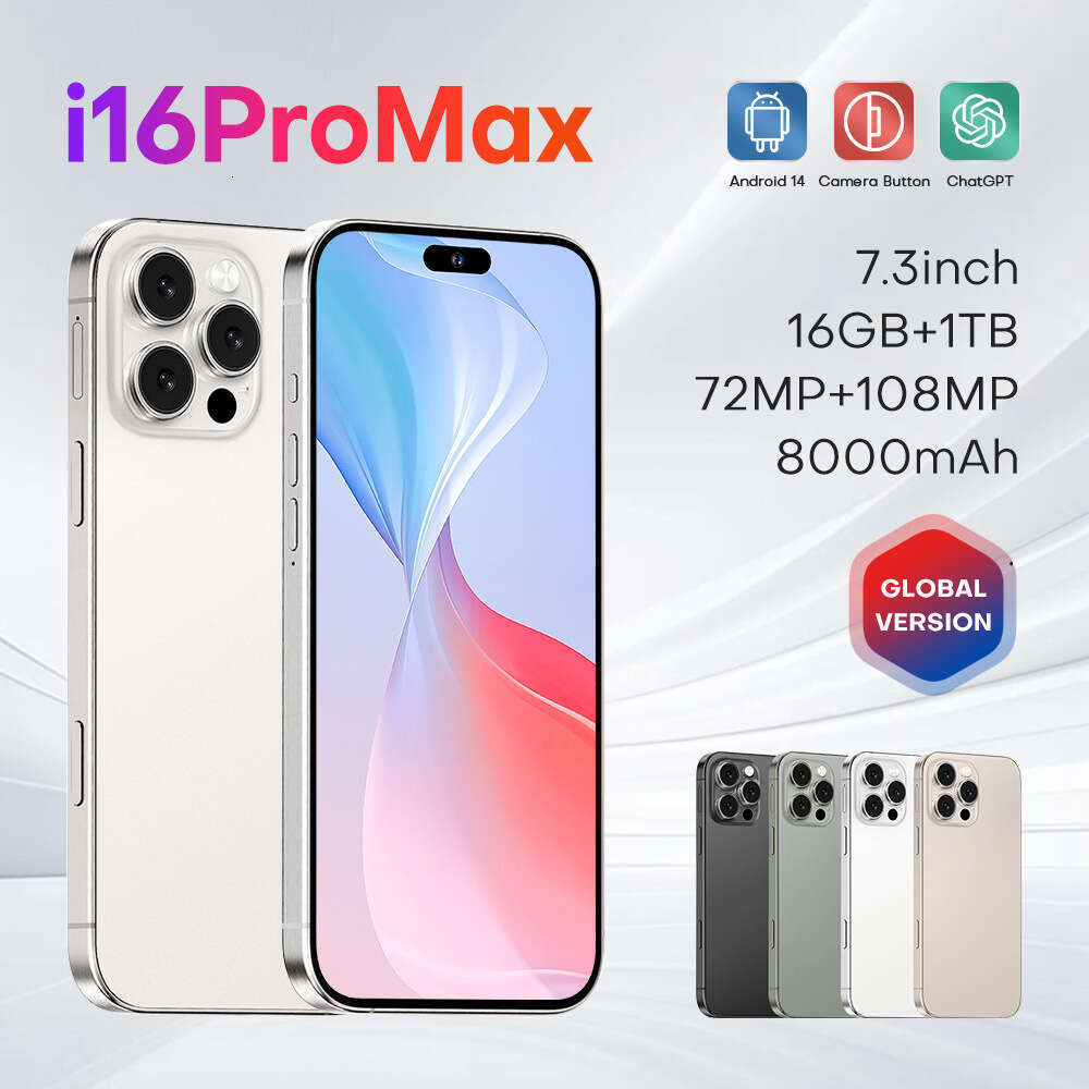 Famous brand's new i16 ProMax cross-border smartphone 16+1TB Android smartphone foreign trade factory