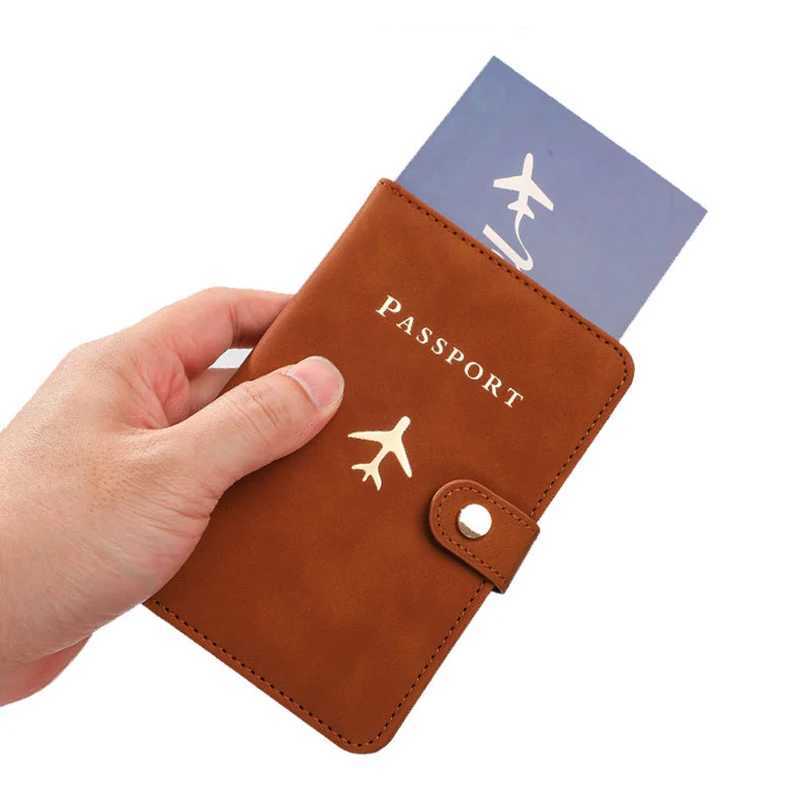 Personalized Passport Holder Custom Name on Cover Fashion Airplane Passport Cover Case Travel Document Orginizer K251219