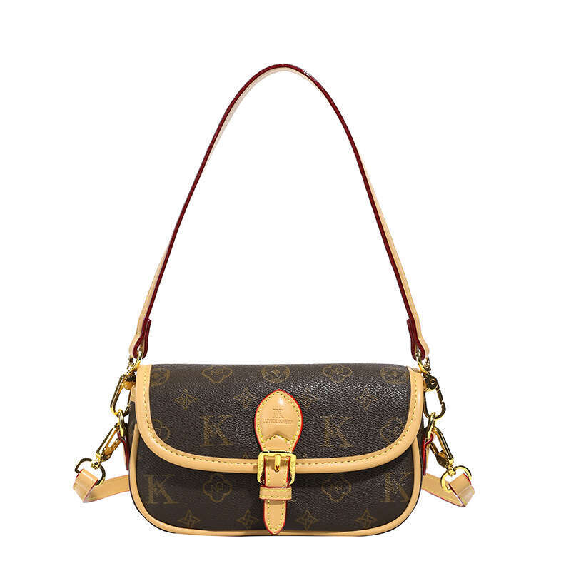 2026 New Designer Crossbody Bag Retro Underarm Fashion Handbag Small Square Shoulder Crossbody Bag with Wide Strap