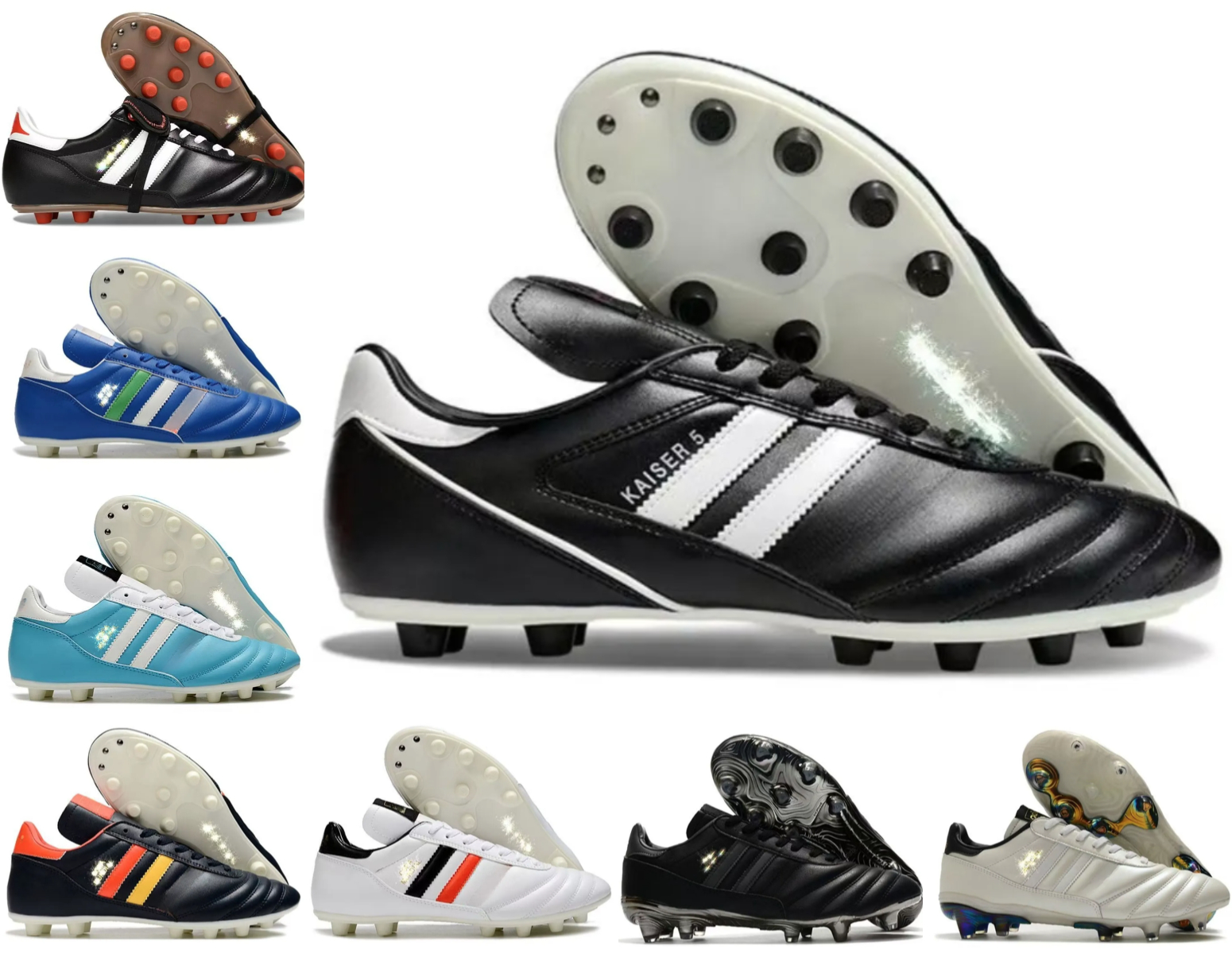 Classic Men's Youth soccer cleats Copa Mundial Eternal FG Leather Match Football Boots Futbol Shoe Sizes 39-45