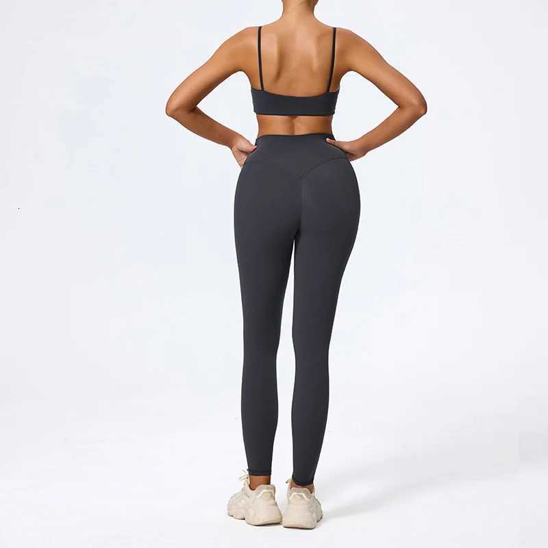 Ctenkevet Summer Women 2Pcs Sleeveless Sports Set Female Gym Two-piece Yoga Set High Waist Breathable legging Sportswear Woment251219