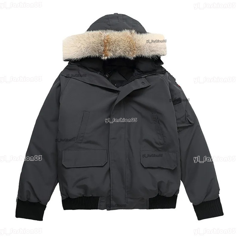 Canadaly Goosemen Jacket Designer Men's Puffer Jackets Parkas Black Coats Quality Casual Feather Outerwear Double Zipper Padded Jacket Down-Filled Badge d48