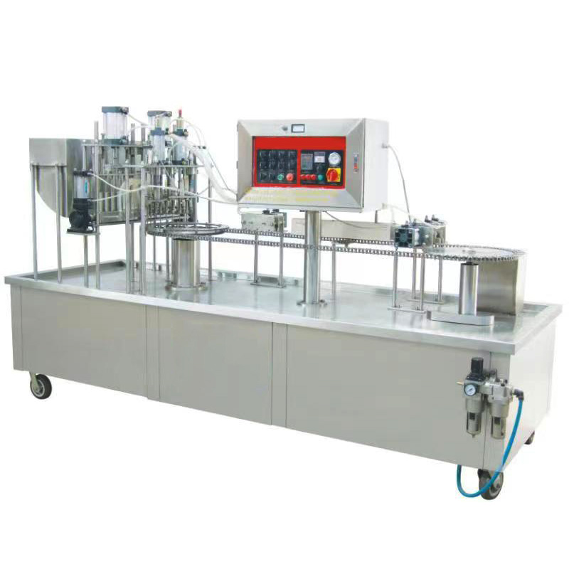 Automatic Cup Filling and Sealing Machine for Liquids, Creams and Semi-Solid Products