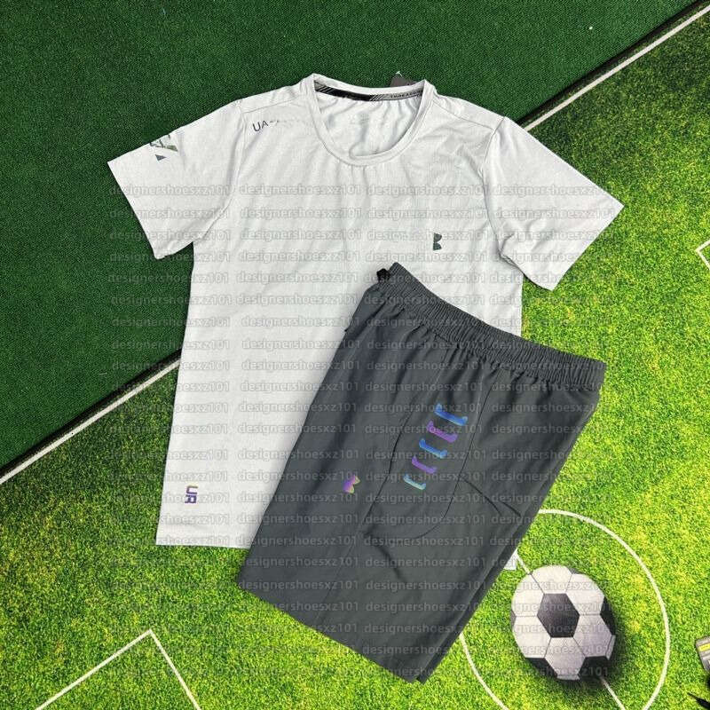 Under Amrour Designer T-shirt Fitness Sports Casual Loose Top Breathable Quick Dry Running Short Sleeve Round Neck Training Gym Basketball Tracksuit Yoga Shirt