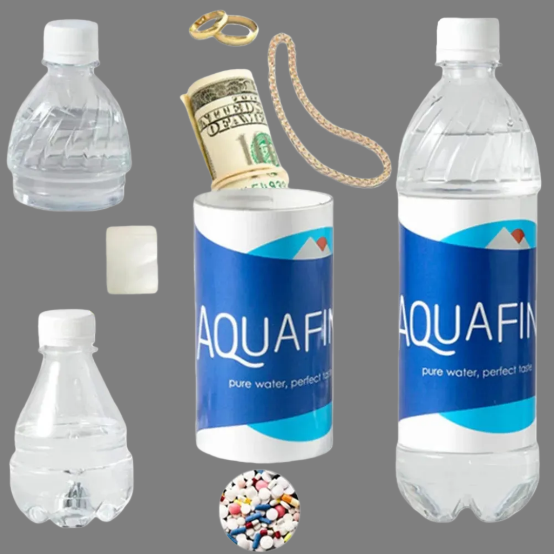 PC Coke Beverages Fake Water Bottle Shape Surprise Secret Hidden Safes Security Container Stash Safe Money Box Plastic Stash Jars Org Tools