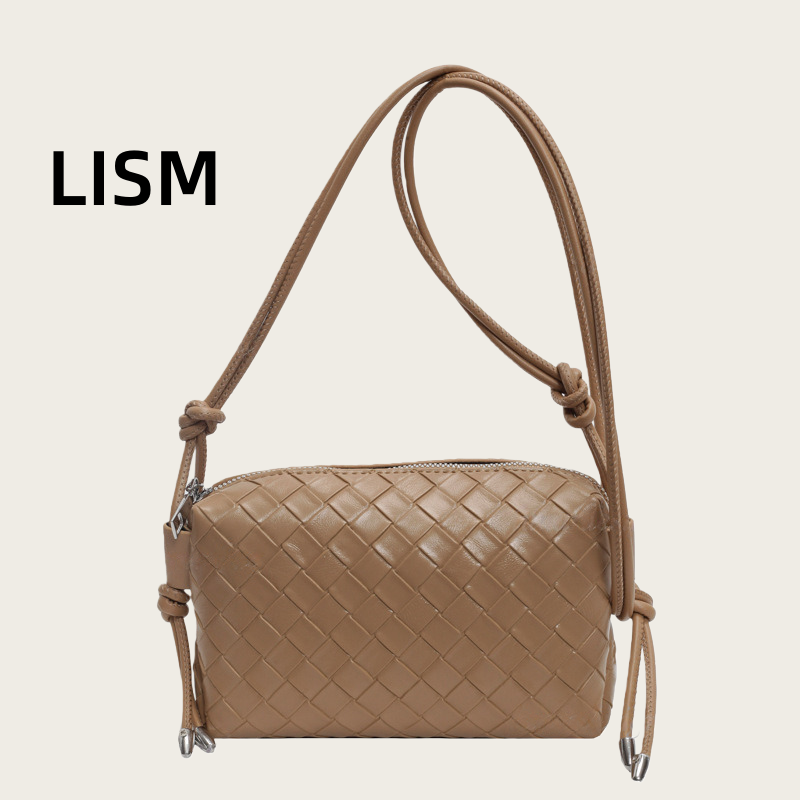 LISM Luxury Bag Niche Fashion Large Bag 2025 Summer New Simple Large Capacity Woven Bag Handheld Tote Bag Shoulder Bag pu27