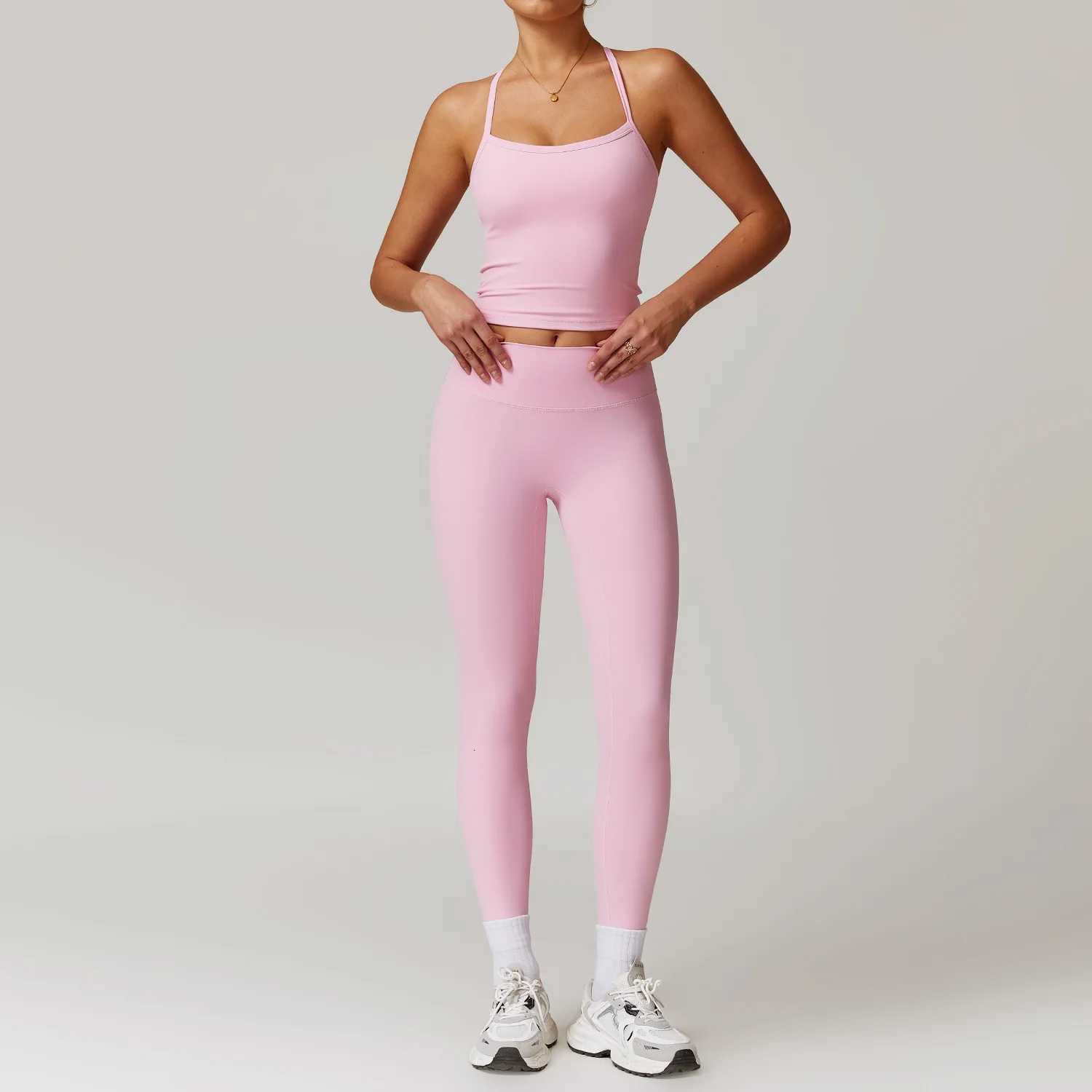 2PCS Yoga Set Women Seamless Workout Set Sportswear Gym Clothing Sports Suits Fitness Long Sleeve Crop Top High Waist Leggingst251219