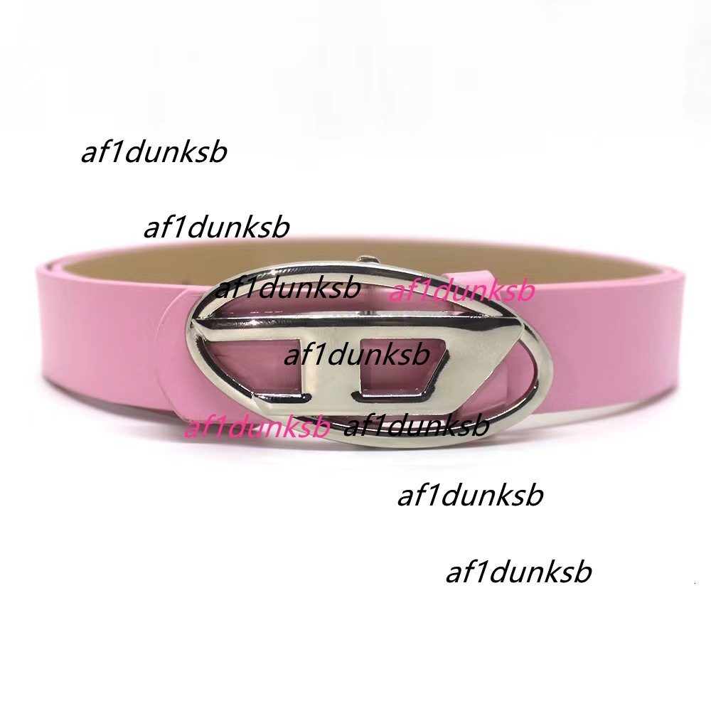 Designer Men's and Women's Luxury Belts D-Ring Leather Belt Trendy New D Letter Oval Metal Buckle Unisex Versatile Decorative Belt diesele diesel KIXO