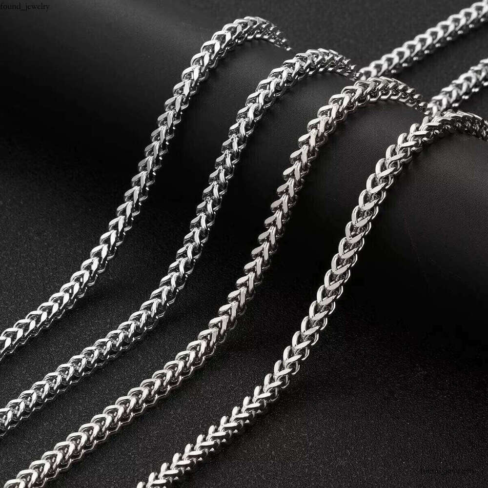 Wholesale New Trend Charm Men's Jewelry Sterling Silver Platinum Plated Franco Chain Necklace
