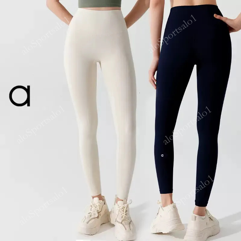 Yoga Leggings Women Push-Up Soft Align Elastic Hip Lift T-Shaped Sports Pants Running Training Lady Legging aloSportsalo8