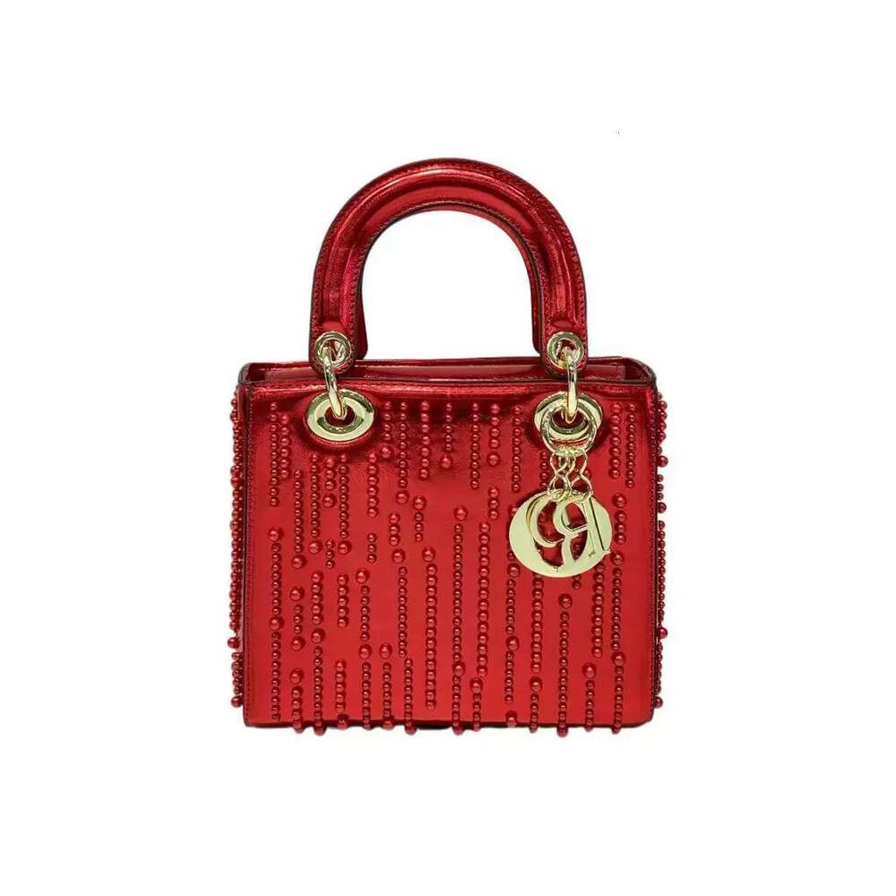 Designer Bag Women's Handbag Trendy Shoulder Bag Pearl Crossbody Bag Princess Diana Bag Barrel Bag Pillow Bag Crocodile Pattern Handbag High-Value French Handbag