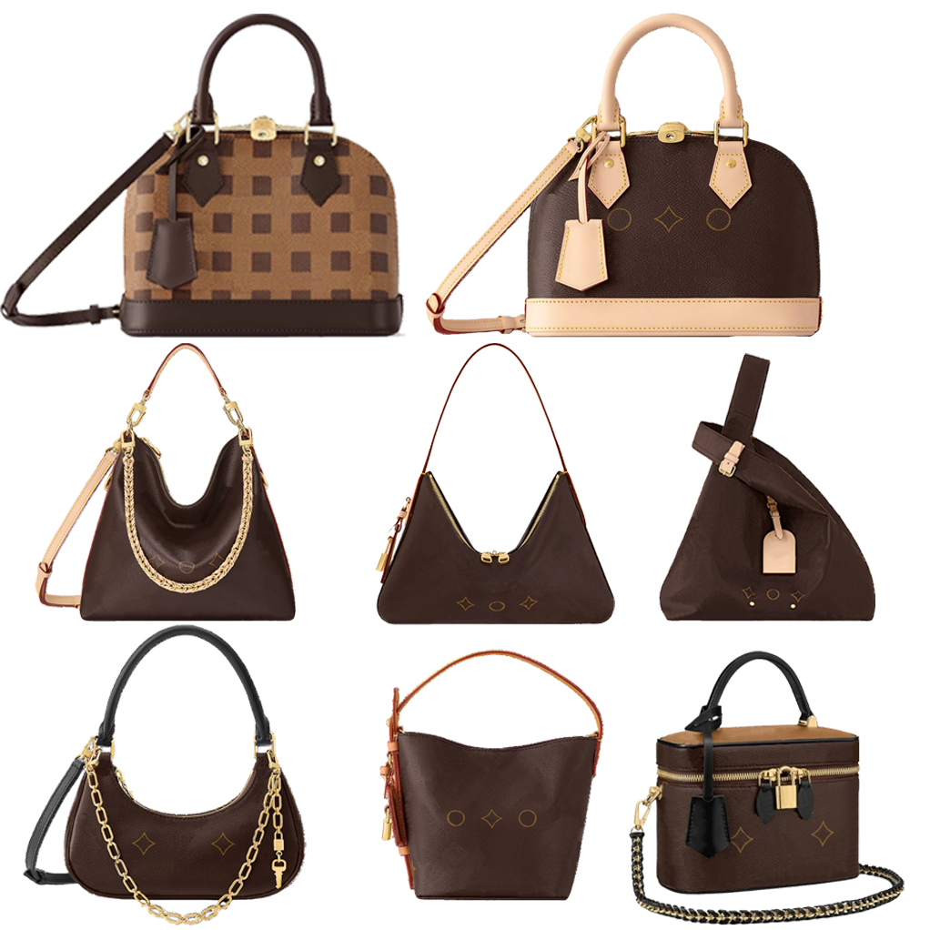 Alm BB shoulder bag silver Luxury Designer bags Womens mens handbags leather shell tote bag top handle crossbody Evening bag purse M26335 M46990 N40606 M82717 M53151