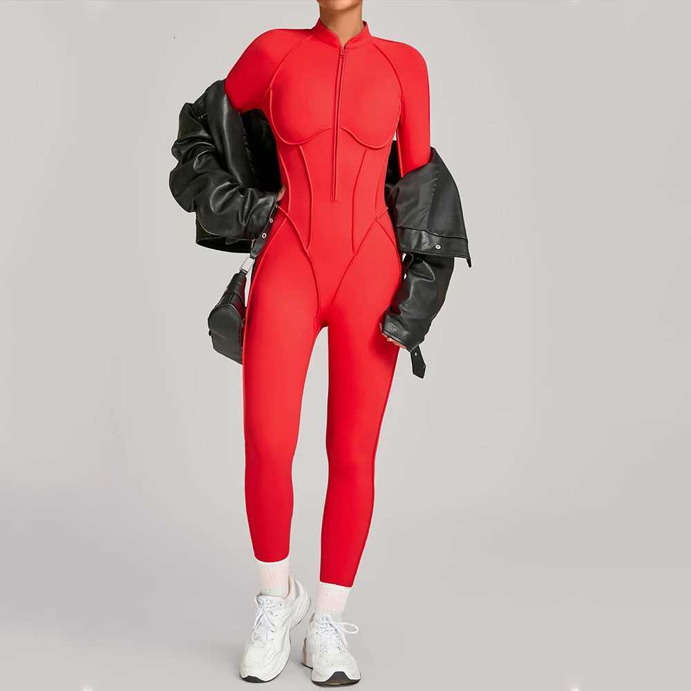 Yoga Suit Yoga Bodysuit Gym Set Women Sportswear Fitness Long Sleeve Sports Jumpsuit Female Workout Clothes One-piece Tracksuitst251219