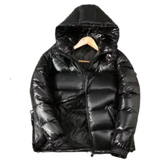 High Quality Outdoor Windproof Parka Thicken Warm Puffer Tops Winter Hooded Shiny Down Coats Mens Casual White Duck Jackets 251217