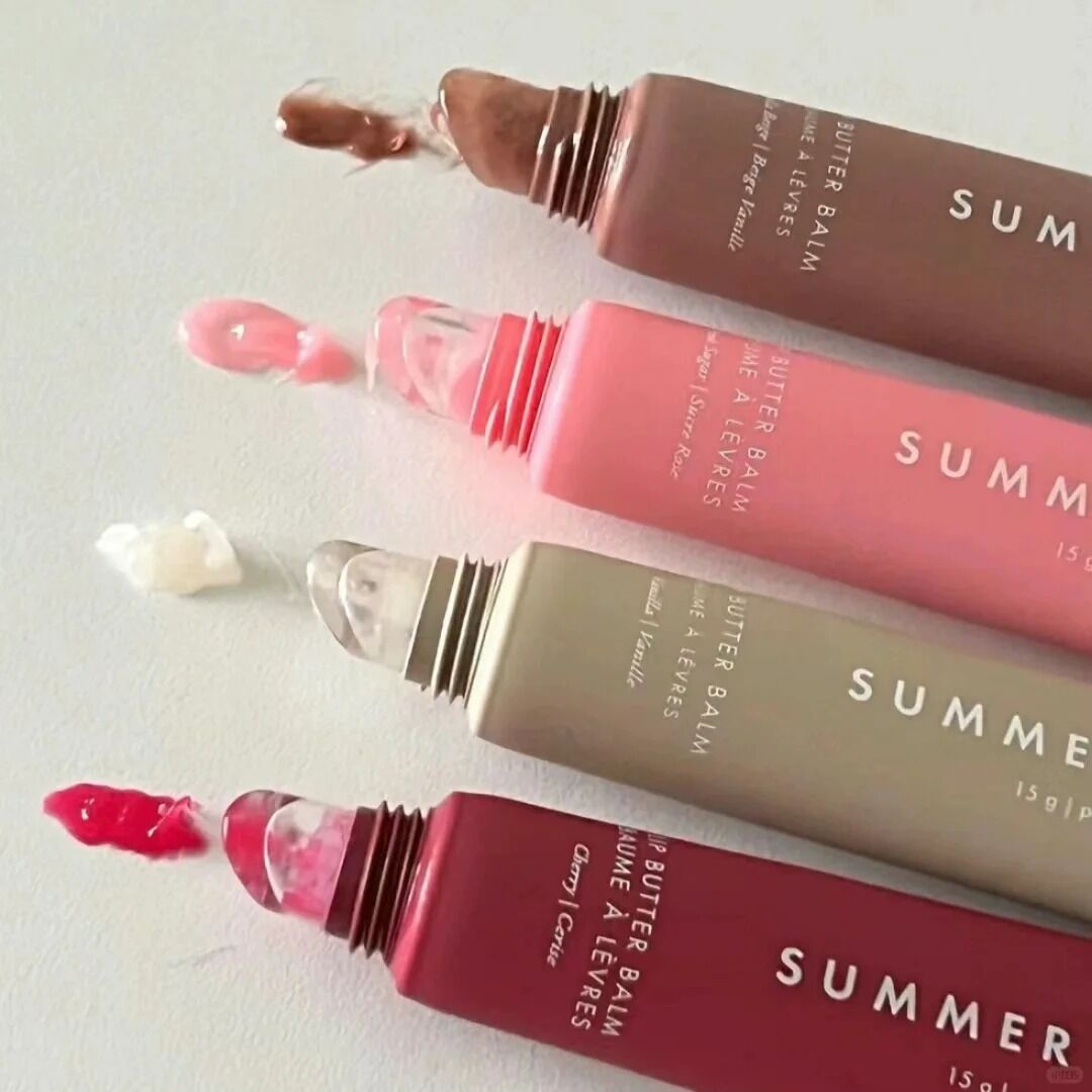 Women Lips Care Lip Butter Balm Moisturizing Soft Cosmetics pink Sugar vanilla beige sweet mint cherry birhtday cake top quality 15g Lip Gloss Oil