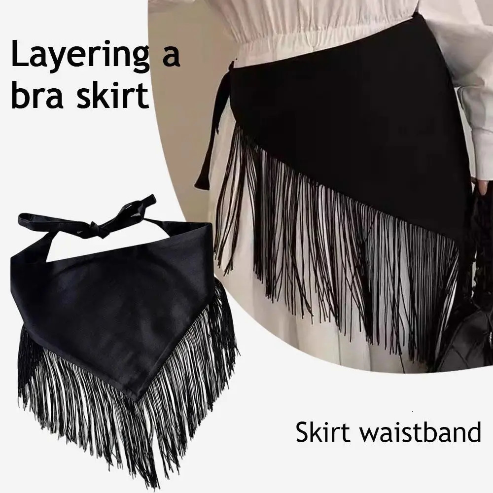 Wide Waist Belt Shirt Dress Belt Corset Belt Waistband Retro Tassel Women Fashion Triangle Tassel Coat Decor Accessories 251217