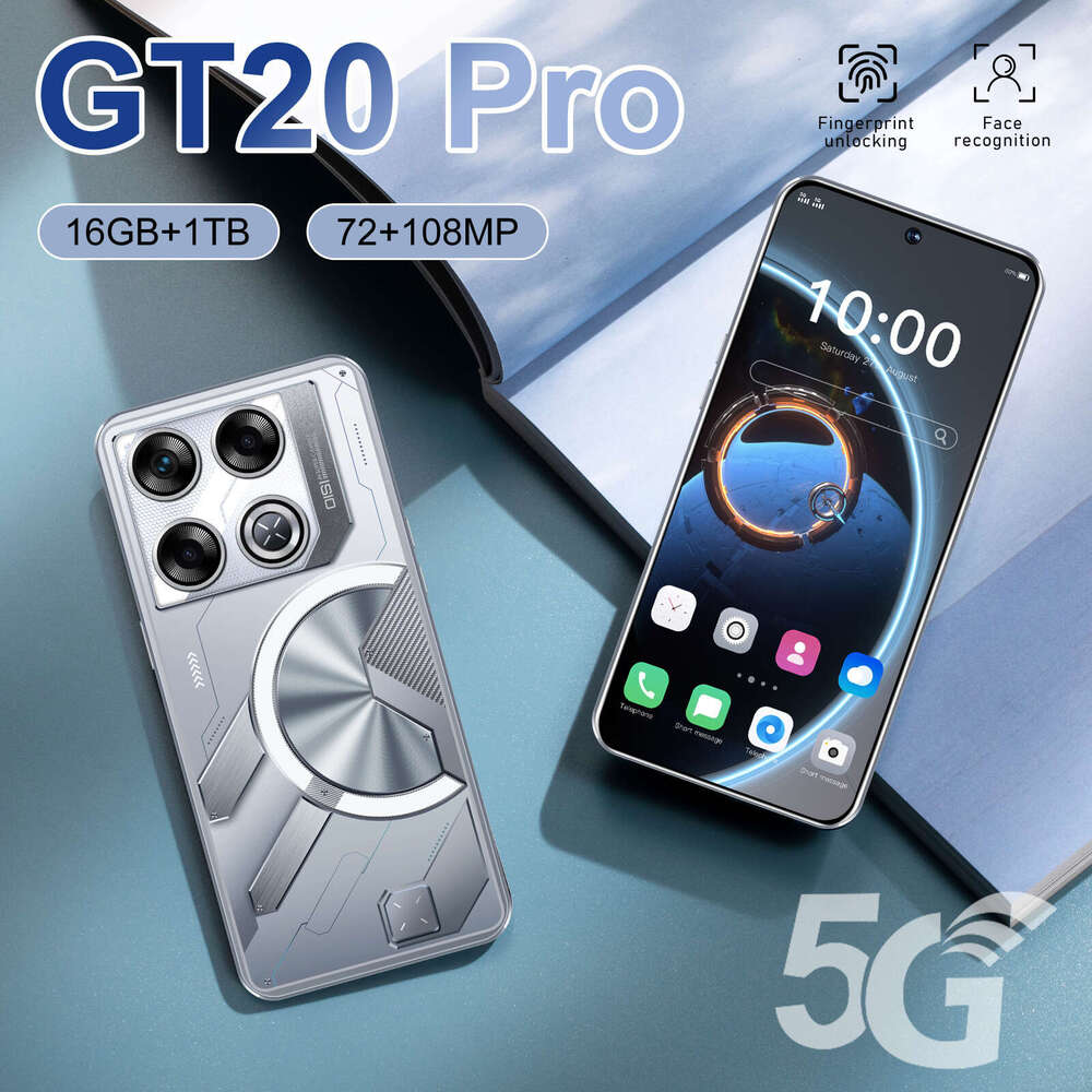 Famous brand cross-border mobile phone GT20 Pro Android 7.3-inch large screen 16+1T smartphone in stock factory price (explosive model)