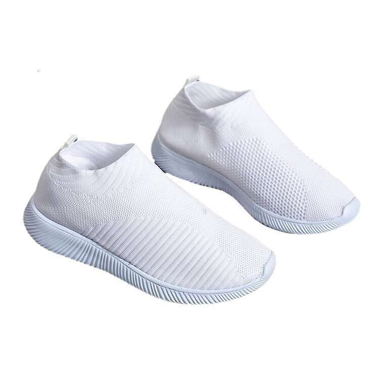 Flyknit Single New Breathable Lightweight Sneakers Summer Mesh Slip-On Casual Shoes - view 6