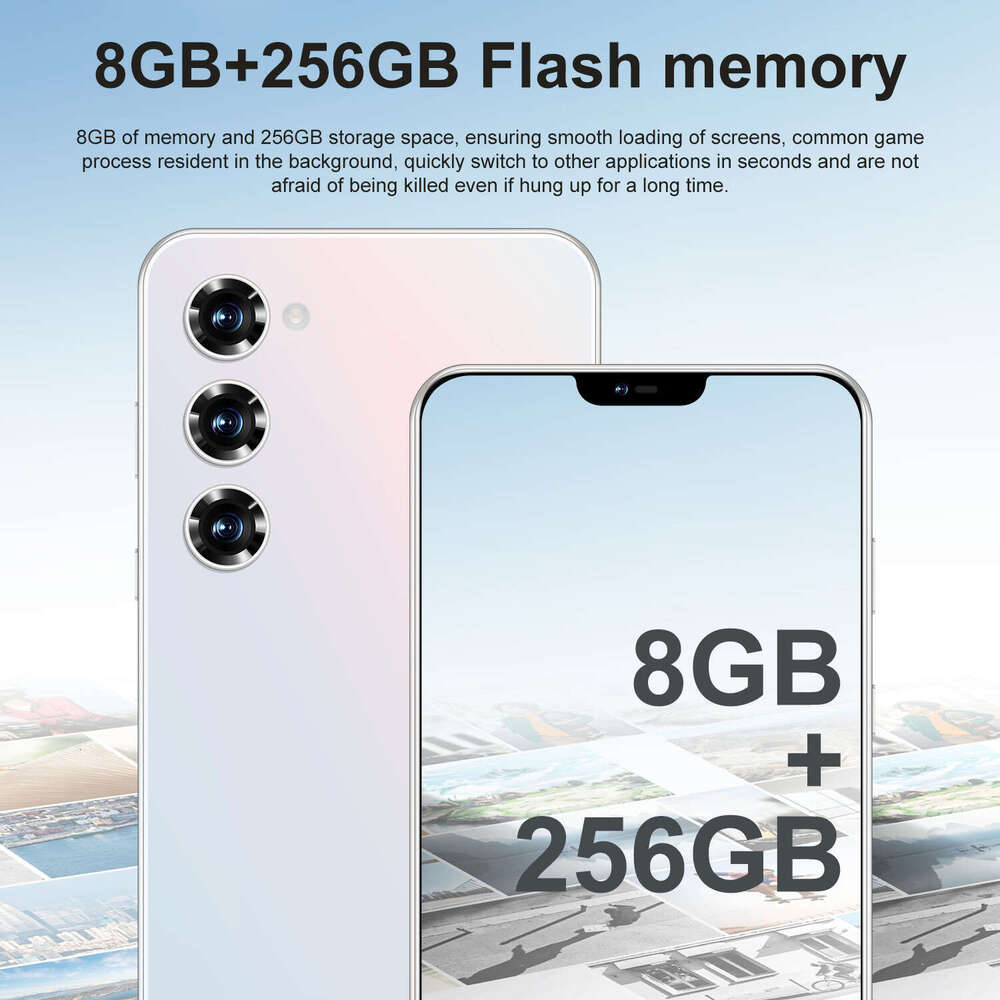 Famous brand cross-border internet celebrity new model S24+smartphone 8+256G Android 4G niche phone source factory