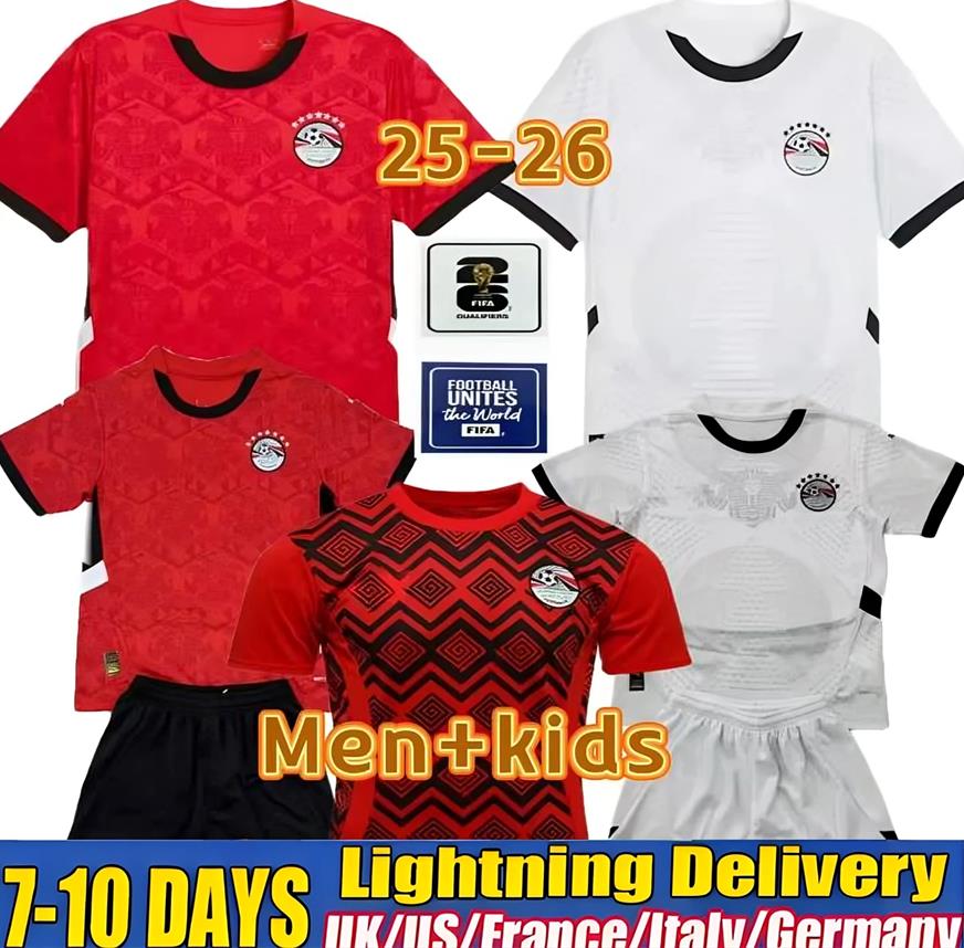 25 26 M.SALAH Egypt Soccer jerseys 2025 2026 MARMOUSH M.TREZEGUET IBRAHIM M.ATEYA soccer shirts N.MAHER ZALAKA A.KOUKA national team Football Uniforms Kids Kit