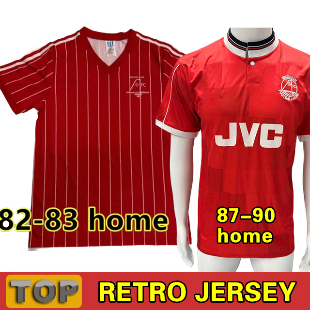 Retro 82 83 87 90 Aberdeen FC Soccer Jerseys Third home away 1982 1983 CLARKSON Football Shirt Uniforms Men Kids Kits S-2XL
