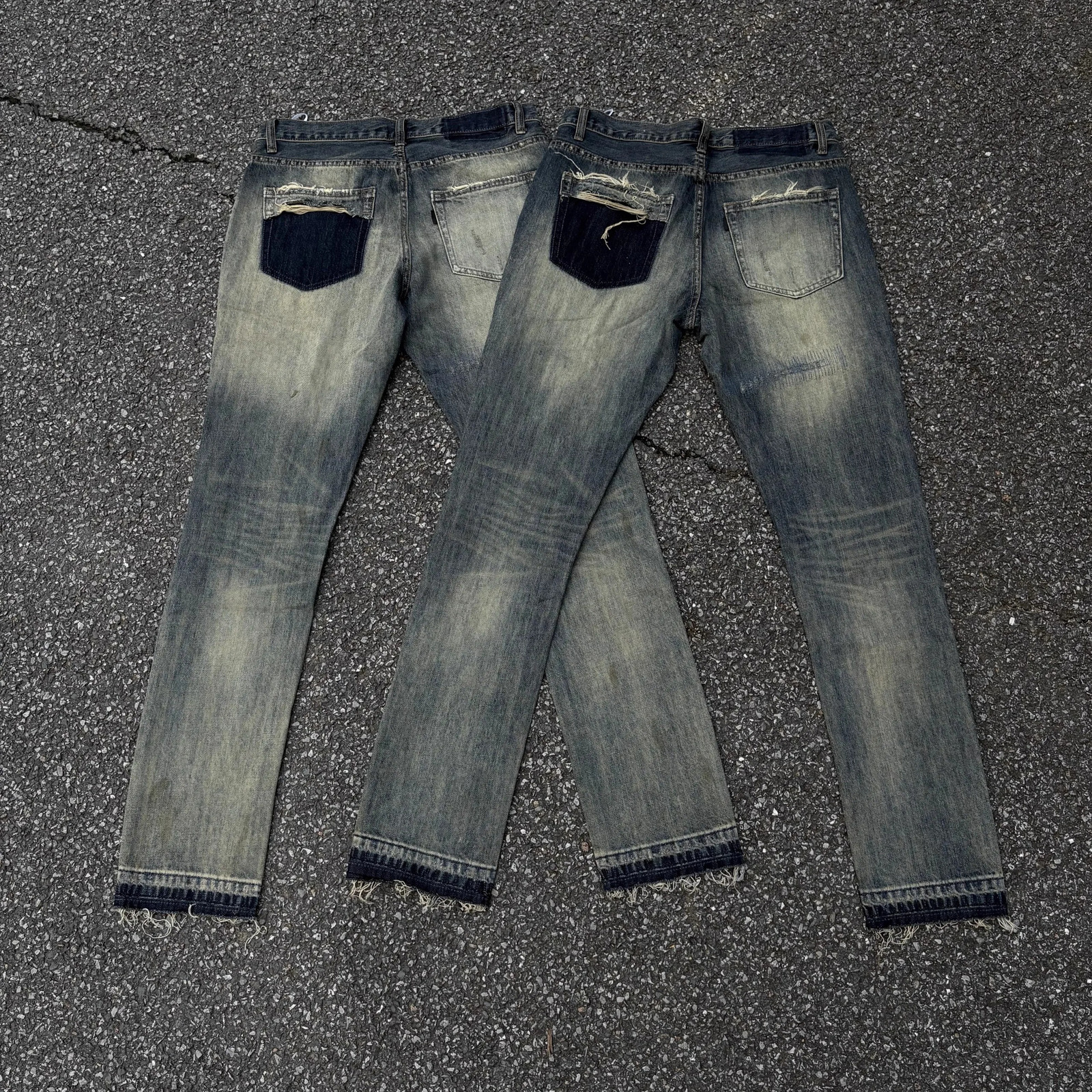 Undercover Washed Thunderbolt Fit Straight PANT Jeans Cotton Denim Pants Comfort Casual Size 1 2 3 E137 251218