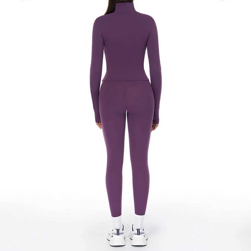 2/3 Pieces Yoga Set Sportswear Gym Clothing Workout Set Women Tracksuits Fitness Long Sleeve Top High Waist Leggings Sports Suitt251219