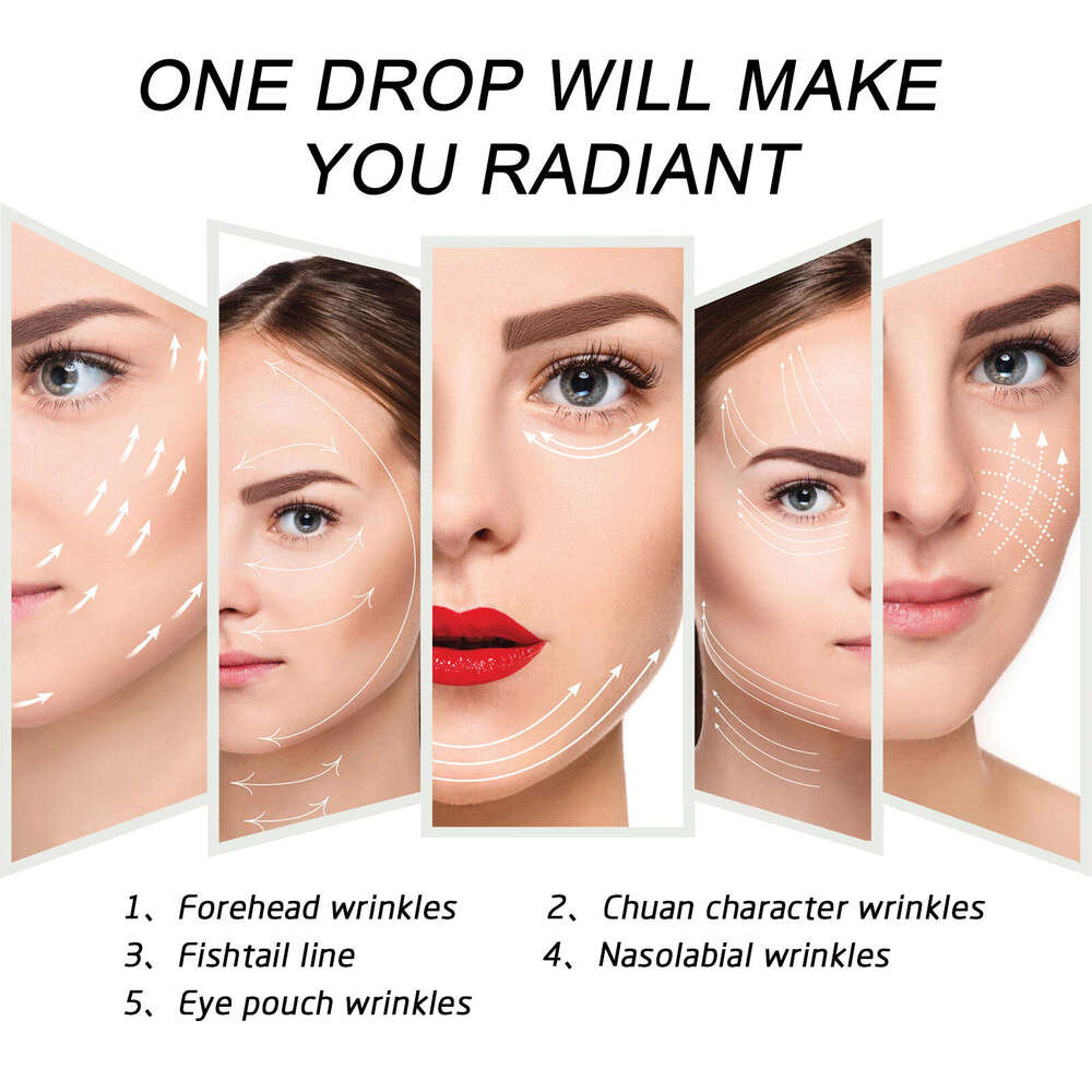 EELHOE 5 in 1 Fade Wrinkles Firming Facial Skin Anti-Wrinkle Serum