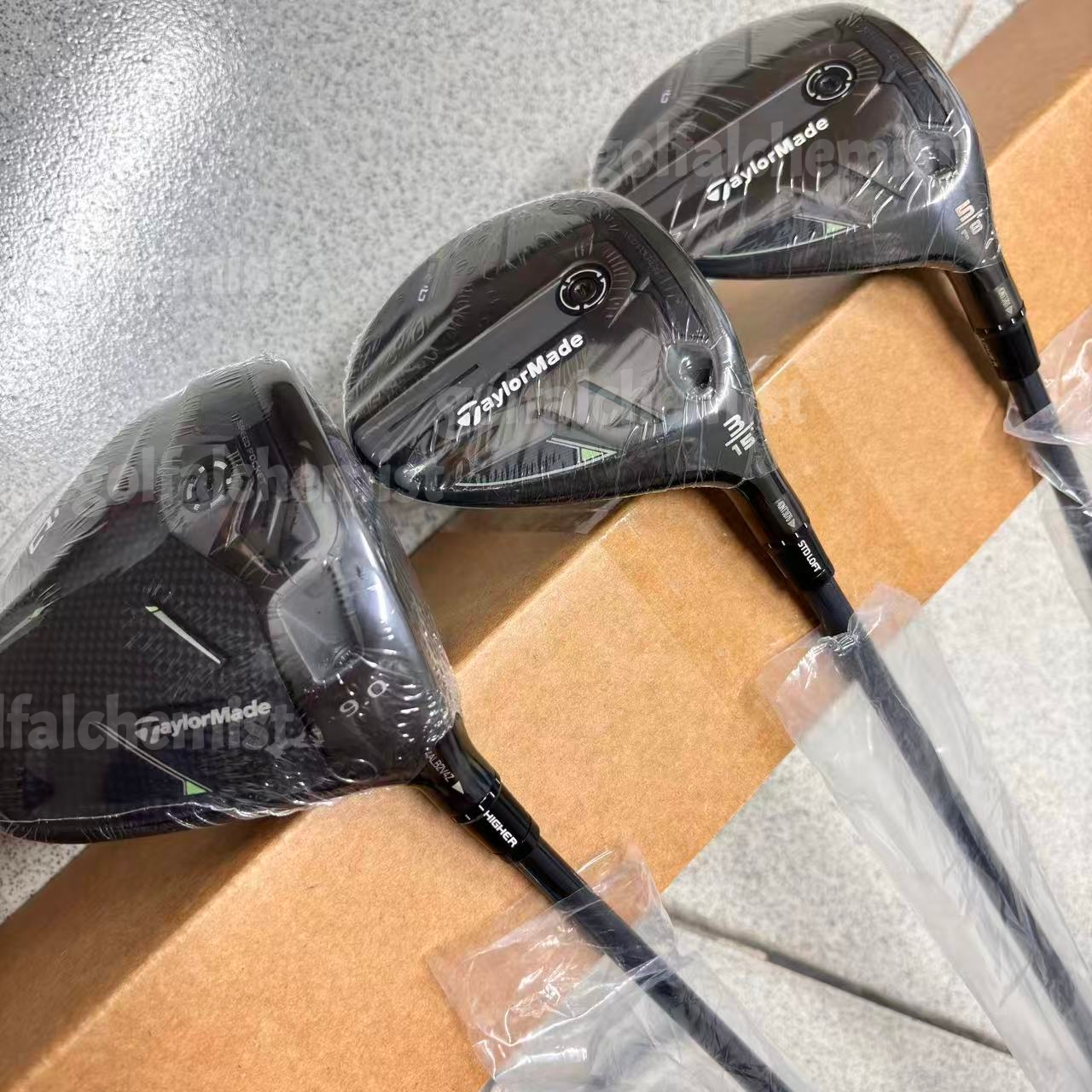 Golf clubs Taylor Mens Qi35 golf Driver and #3 #5 Fairway Woods R/SR/S Flex right hand golf club with golf Headcover real photo contact seller balancebase