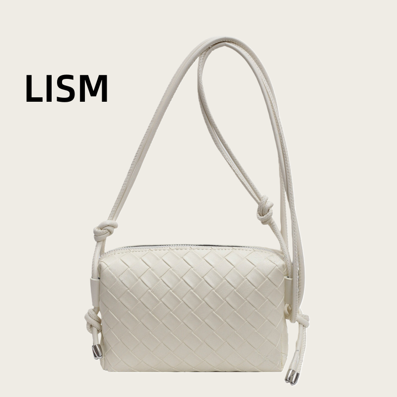 LISM Luxury Bag Niche Fashion Large Bag 2025 Summer New Simple Large Capacity Woven Bag Handheld Tote Bag Shoulder Bag pu27
