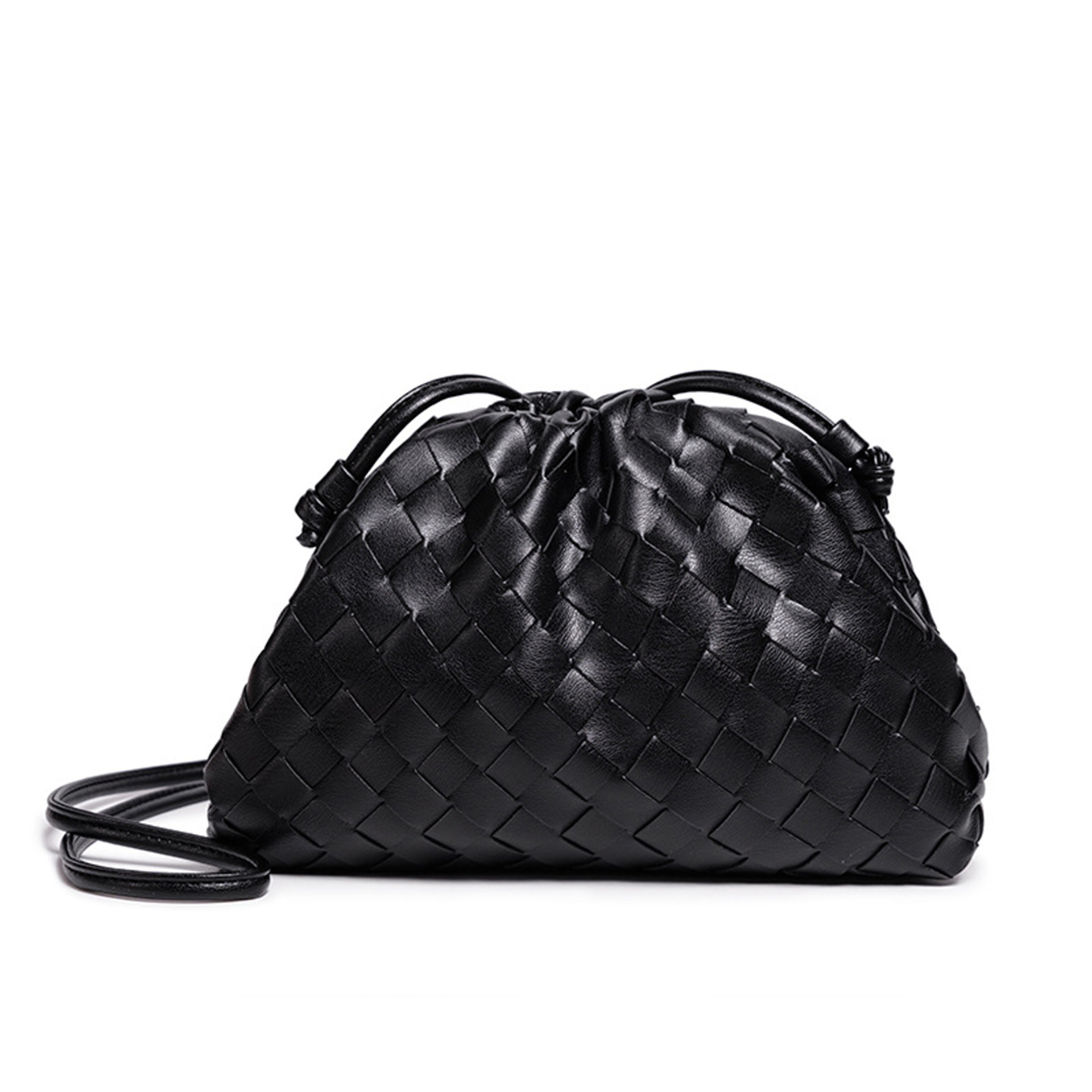 2025 New Korean-style Fashion Woven Handheld Cloud Dumpling Bag Trendy Commuting Versatile Single Shoulder Crossbody Clip Bag