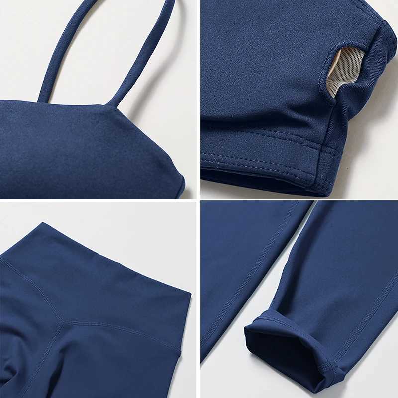 Yoga Suit Sports Set Womens Tracksuit Sexy Workout Clothes Fitness Sportswear High Waist Pants And Underwear Gym Outfits Femalet251219