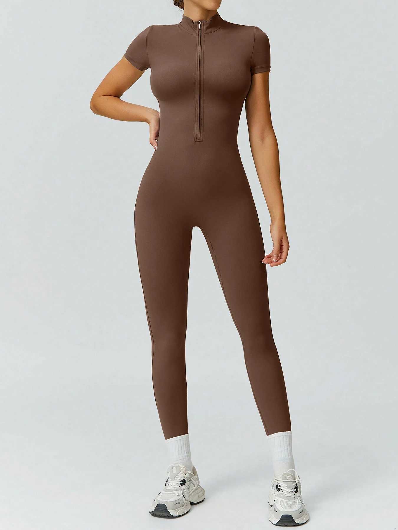 New Yoga Clothes Suit Workout Sports Set Women Bodysuits Gym Set Women Training Siamese Fitness Jumpsuit Female Sportsweart251219