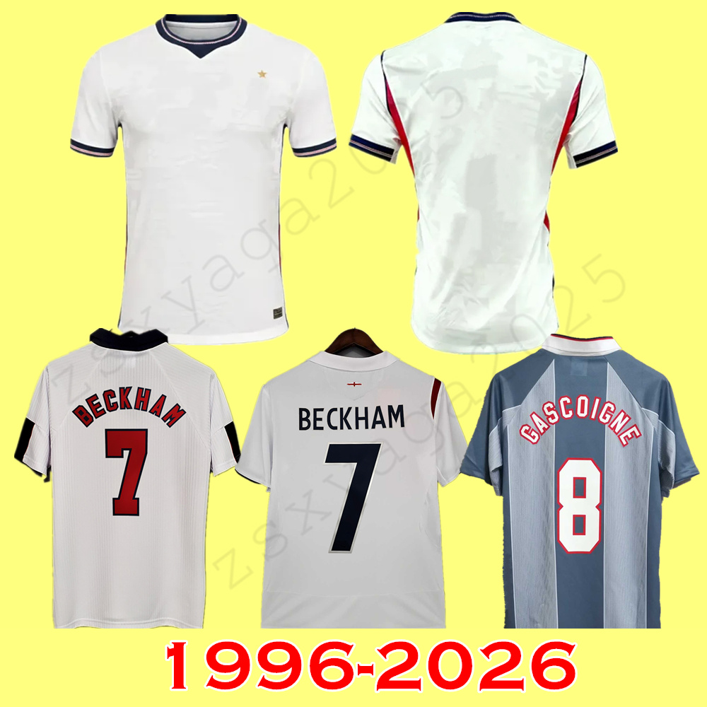 England World Cup 2026 Home Jersey KANE Soccer Jerseys FODEN SAKA Football Shirt BELLINGHAM RICE RASHFORD EZE PALMER GASCOIGNE 1996 1998 2006 BECKHAM OWEN UK Vintage