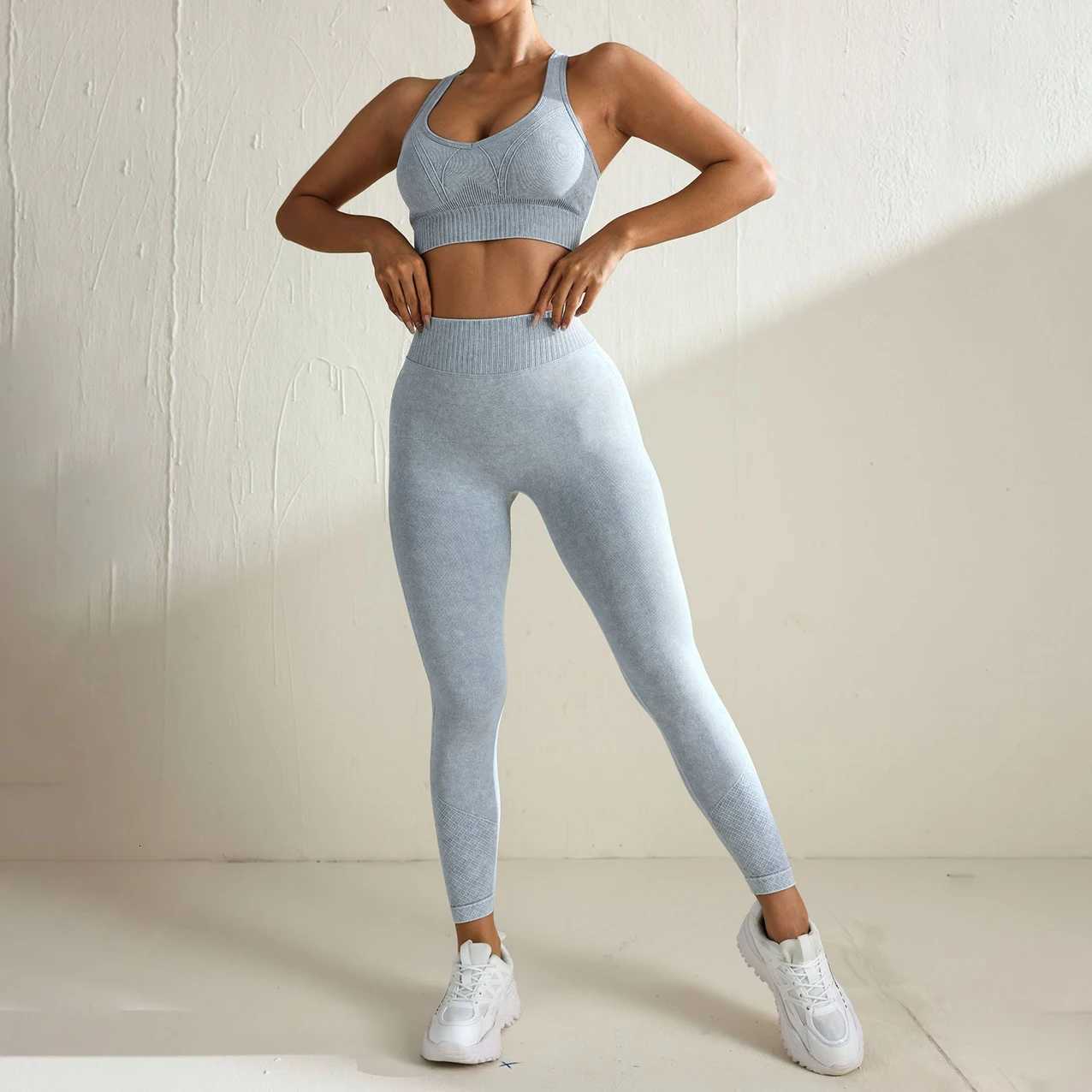 Mileegirl 2pcs Gym Sets Women Seamless Sports Pants Hollow Out Long sleeves Top Fitness Winter Fall Workout Legging Warm Outiftst251219