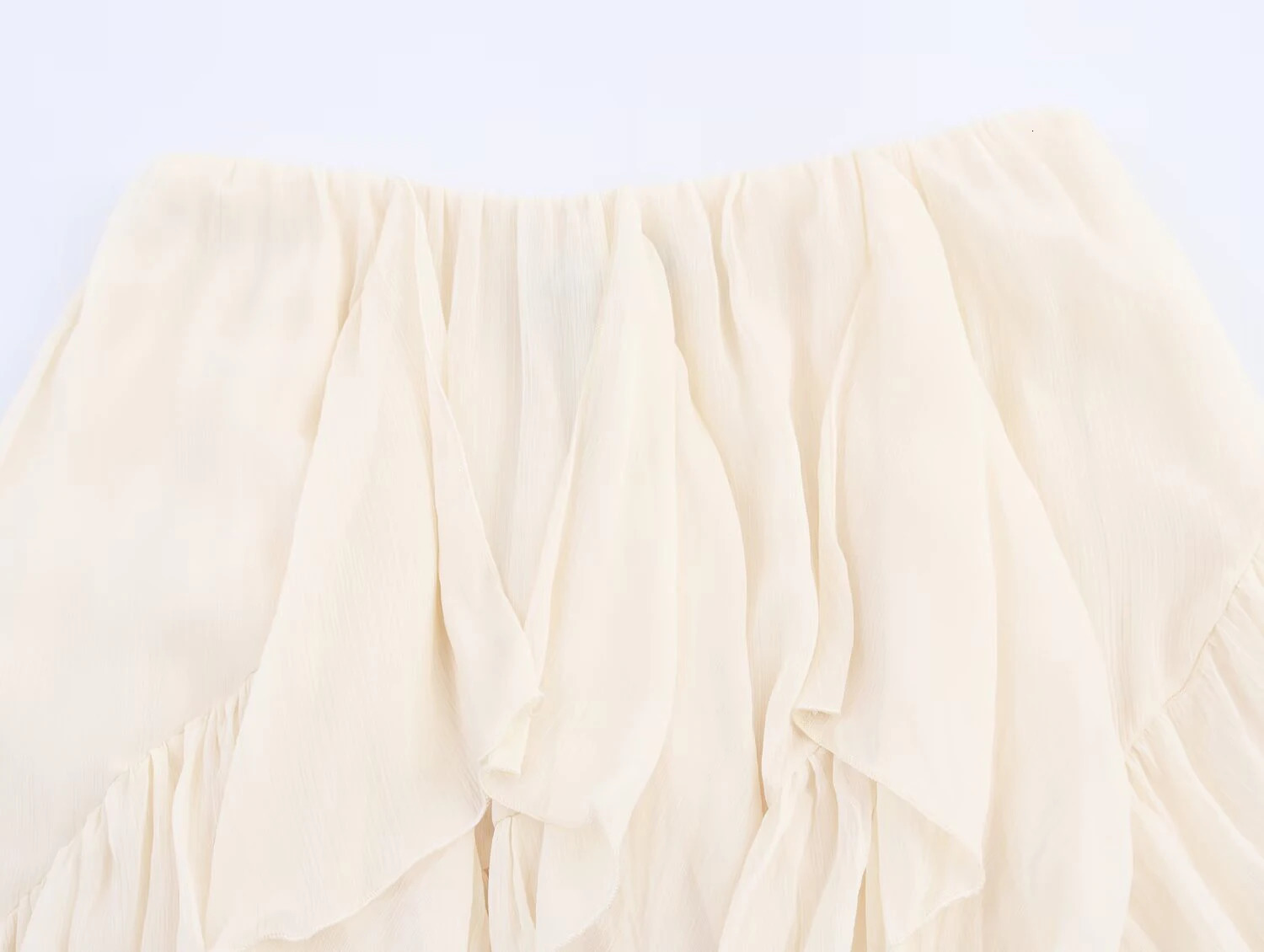European and American style 2025 summer product womens clothing sense layered decoration mid waist MIDI skirt 251212