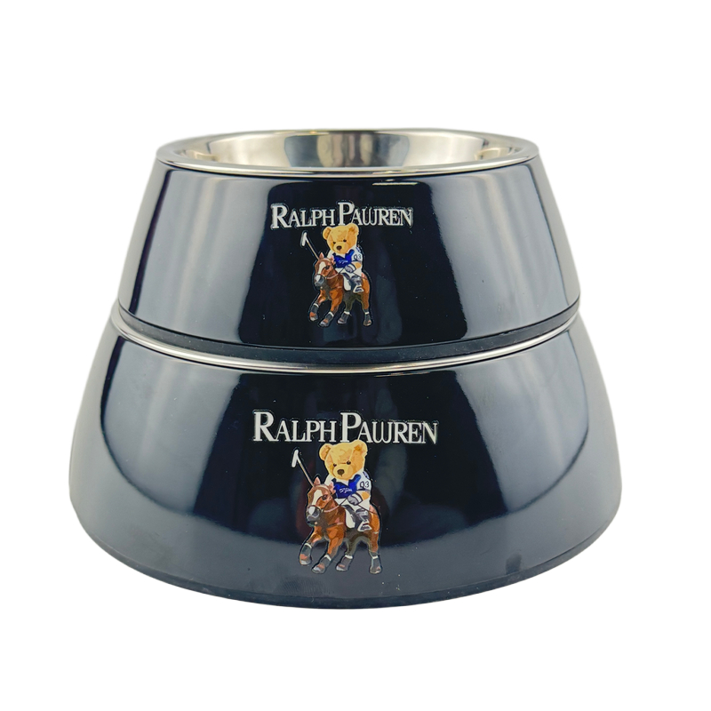 Designer Dogs Bowls 2-in-1 Stainless Steel Pet Cats Dogs Bowls for Small Medium Dogs Spoof Bowl Dog Food Water Bowl Melamine Elevated Pet Bowl No Skid