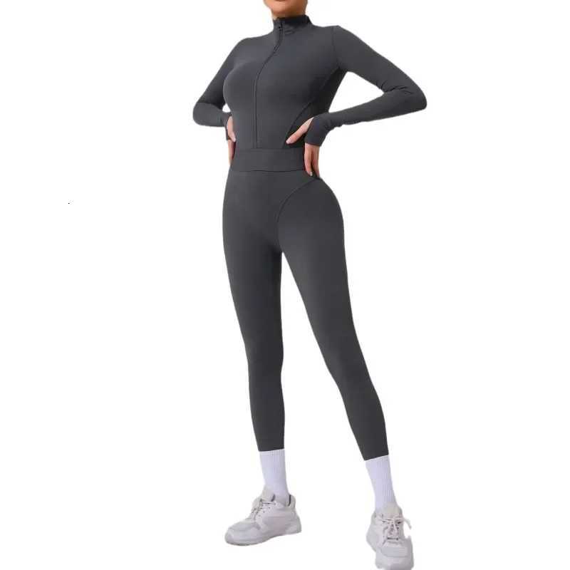 Side Net Breathable Yoga Jumpsuit Set Sports Fitness Briefs Shape Waist Splicing Rubber Band Tight Workout Gym Leggings Bodysuitt251219