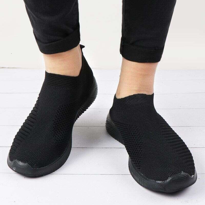 Flyknit Single New Breathable Lightweight Sneakers Summer Mesh Slip-On Casual Shoes - view 3
